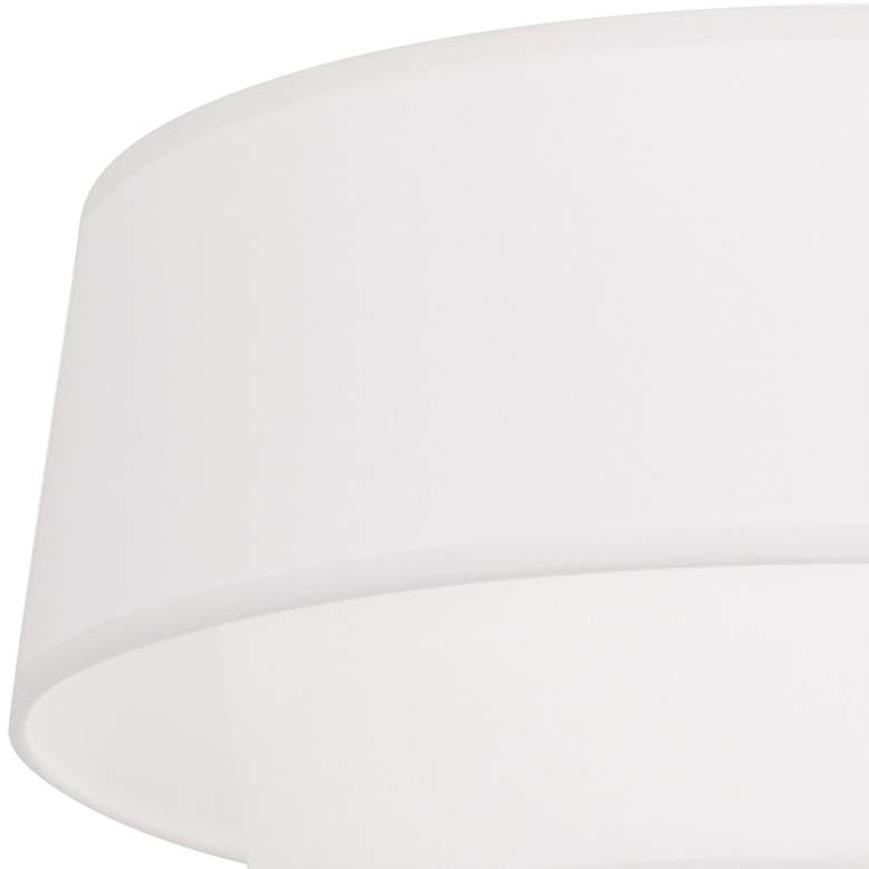 Image 3 Robert Abbey Decker 17" Wide Modern Brass and White Ceiling Light more views