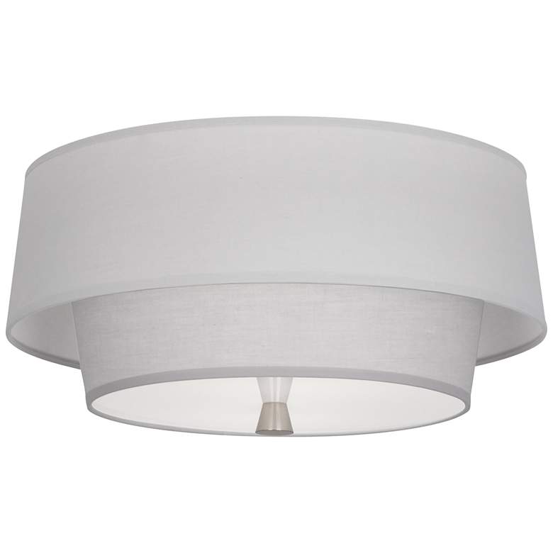 Image 2 Robert Abbey Decker 17 inch Wide Nickel and Gray Modern Ceiling Light