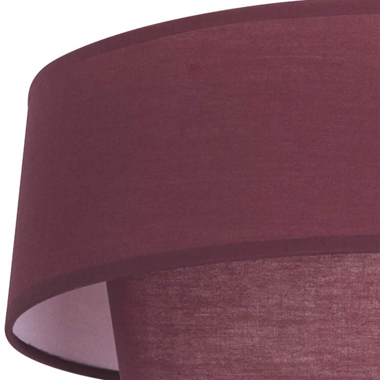 Image 2 Robert Abbey Decker 17" Wide Polished Nickel and Red Ceiling Light more views
