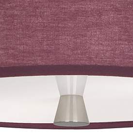 Image3 of Robert Abbey Decker 17" Wide Polished Nickel and Red Ceiling Light more views