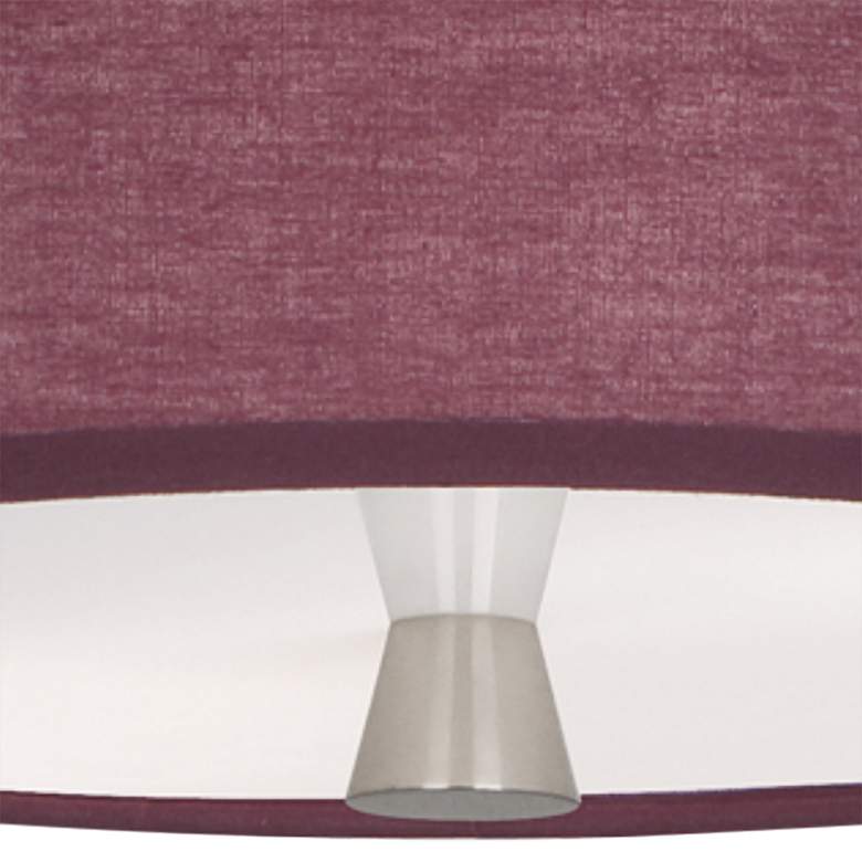 Image 3 Robert Abbey Decker 17" Wide Polished Nickel and Red Ceiling Light more views