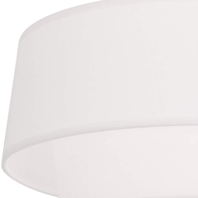 Image 3 Robert Abbey Decker 17" Wide Polished Nickel and White Ceiling Light more views