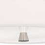 Robert Abbey Decker 17" Wide Polished Nickel and White Ceiling Light
