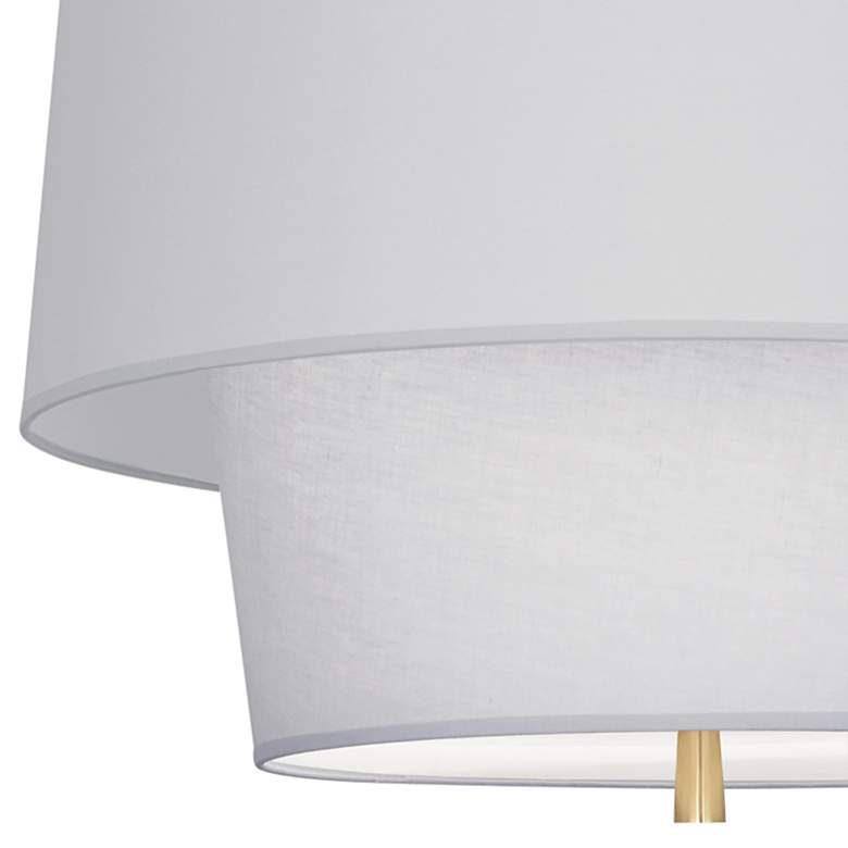 Image 2 Robert Abbey Decker 18 1/4"H Modern Brass and Gray Pendant Light more views