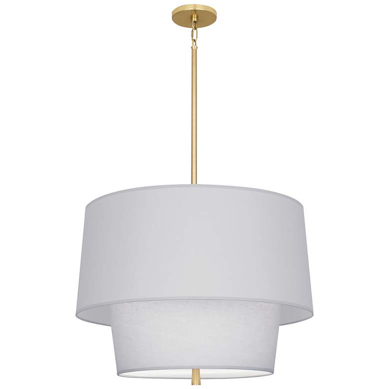 Image 4 Robert Abbey Decker 18 1/4"H Modern Brass and Gray Pendant Light more views