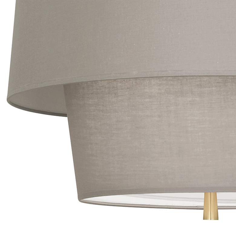 Image 2 Robert Abbey Decker 18 1/4"H Modern Brass and Smoke Gray Pendant Light more views