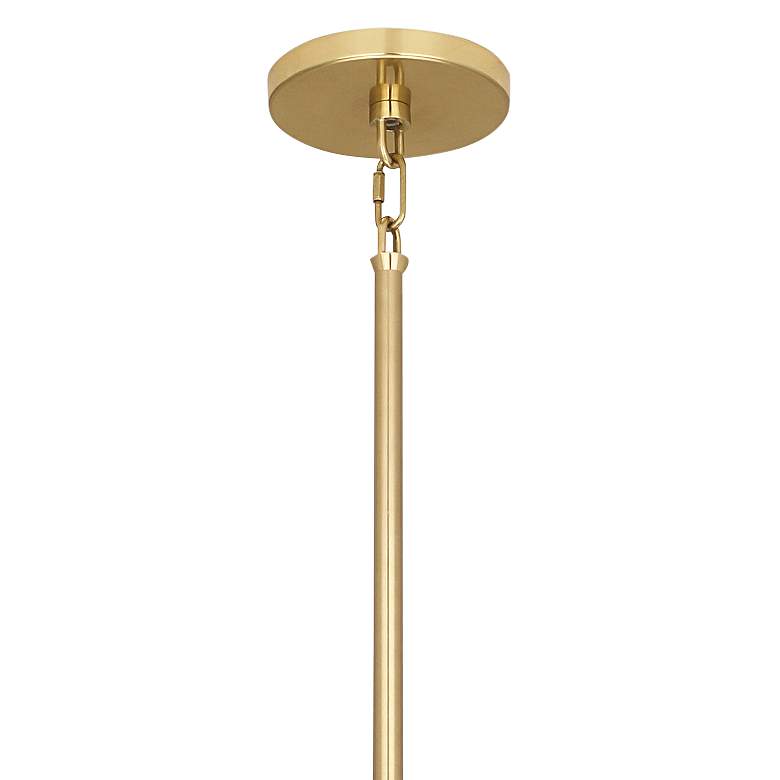 Image 3 Robert Abbey Decker 18 1/4"H Modern Brass and Smoke Gray Pendant Light more views
