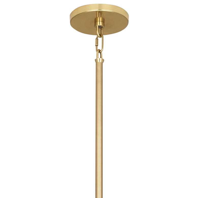 Image 3 Robert Abbey Decker 18 1/4"H Modern Brass and White Pendant Light more views
