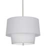 Thumbnail1 of Robert Abbey Decker 18 1/4"H Polished Nickel and Gray Pendant Light