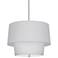Robert Abbey Decker 18 1/4"H Polished Nickel and Gray Pendant Light