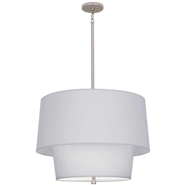 Image 4 Robert Abbey Decker 18 1/4"H Polished Nickel and Gray Pendant Light more views