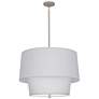 Robert Abbey Decker 18 1/4"H Polished Nickel and Gray Pendant Light