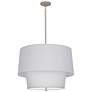 Thumbnail4 of Robert Abbey Decker 18 1/4"H Polished Nickel and Gray Pendant Light more views