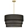 Robert Abbey Decker 24"W Modern Brass 3-Tier Pendant Light