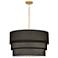 Robert Abbey Decker 24"W Modern Brass 3-Tier Pendant Light
