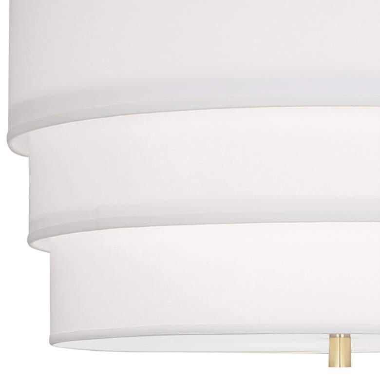 Image 2 Robert Abbey Decker 24"W Modern Brass and Ascot White Pendant Light more views