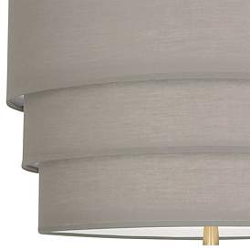 Image2 of Robert Abbey Decker 24"W Modern Brass and Smoke Gray Pendant Light more views