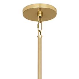Image3 of Robert Abbey Decker 24"W Modern Brass and Smoke Gray Pendant Light more views