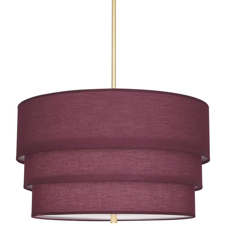 Image 1 Robert Abbey Decker 24"W Modern Brass and Vintage Wine Pendant Light