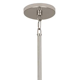 Image3 of Robert Abbey Decker 24"W Polished Nickel and Ascot White Pendant Light more views