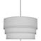Robert Abbey Decker 24"W Polished Nickel and Pearl Gray Pendant Light