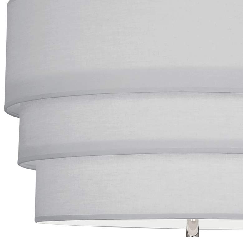 Image 2 Robert Abbey Decker 24"W Polished Nickel and Pearl Gray Pendant Light more views