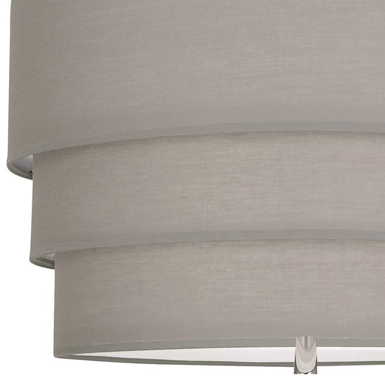 Image 2 Robert Abbey Decker 24 inchW Polished Nickel and Smoke Gray Pendant Light more views