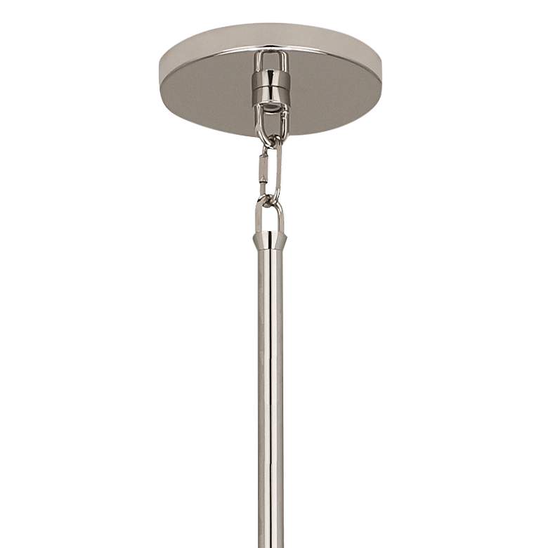 Image 3 Robert Abbey Decker 24"W Polished Nickel and Smoke Gray Pendant Light more views