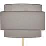 Thumbnail3 of Robert Abbey Decker 28 3/4" Brass Table Lamp with Smoke Gray Shade more views