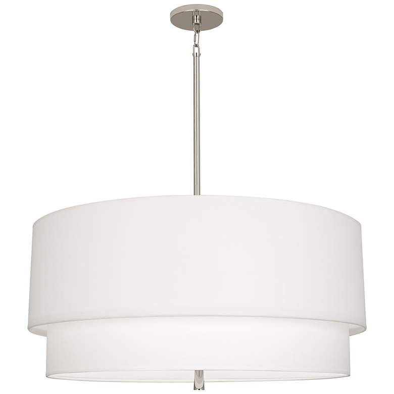 Image 4 Robert Abbey Decker 30" Wide Polished Nickel Pendant Light more views