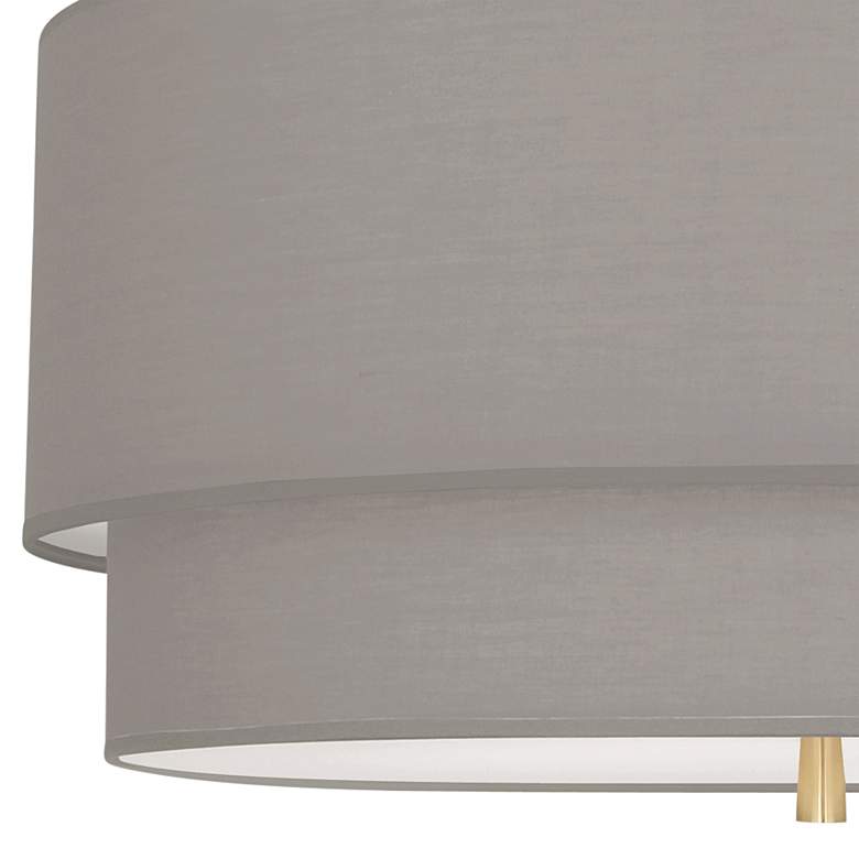 Image 2 Robert Abbey Decker 30"W Modern Brass and Smoke Gray Pendant Light more views