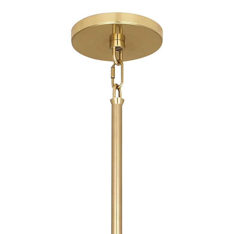 Image 3 Robert Abbey Decker 30"W Modern Brass and Smoke Gray Pendant Light more views