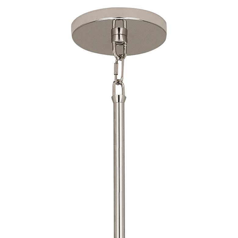 Image 3 Robert Abbey Decker 30"W Polished Nickel and Pearl Gray Pendant Light more views