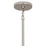 Robert Abbey Decker 30"W Polished Nickel and Pearl Gray Pendant Light
