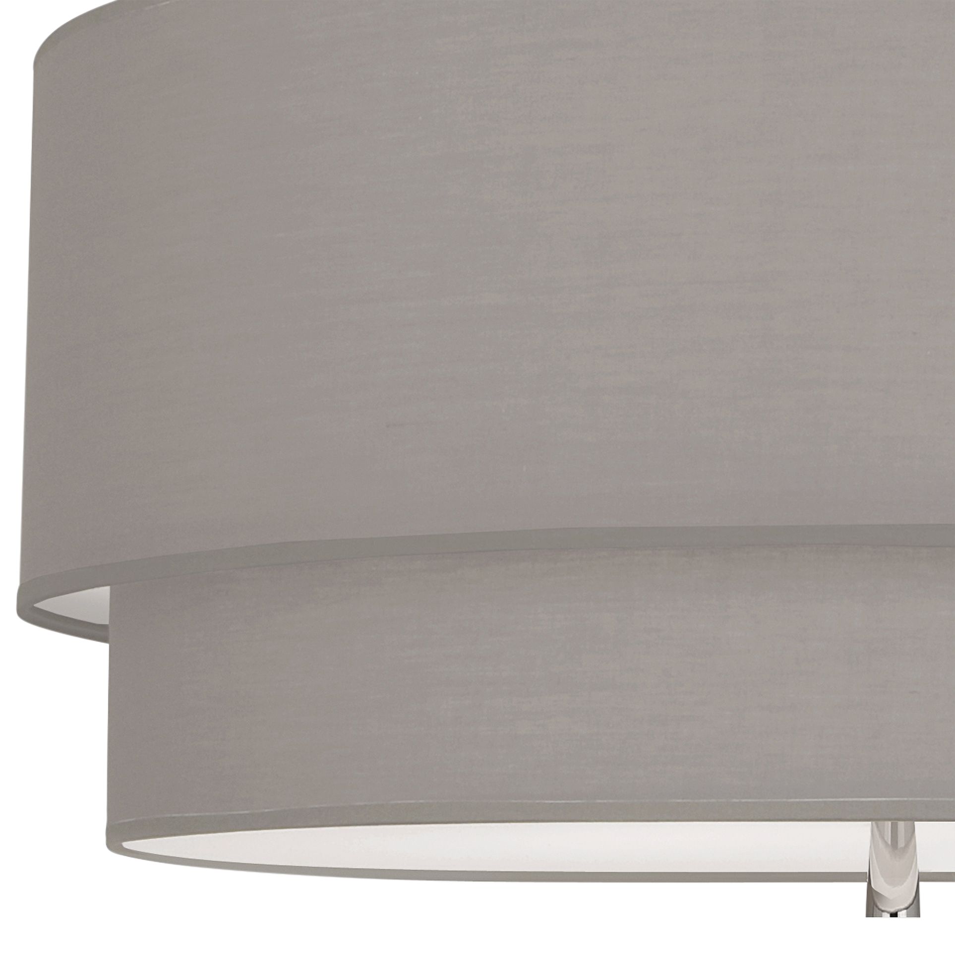 Image 2 Robert Abbey Decker 30"W Polished Nickel and Smoke Gray Pendant Light more views