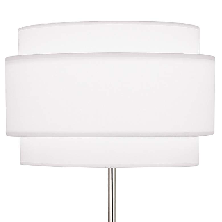 Image 2 Robert Abbey Decker 62 3/4" Ascot Shade Polished Nickel Floor Lamp more views