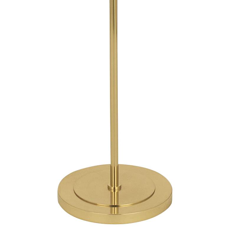 Image 3 Robert Abbey Decker 62 3/4" Brass Floor Lamp with Pearl Gray Shade more views