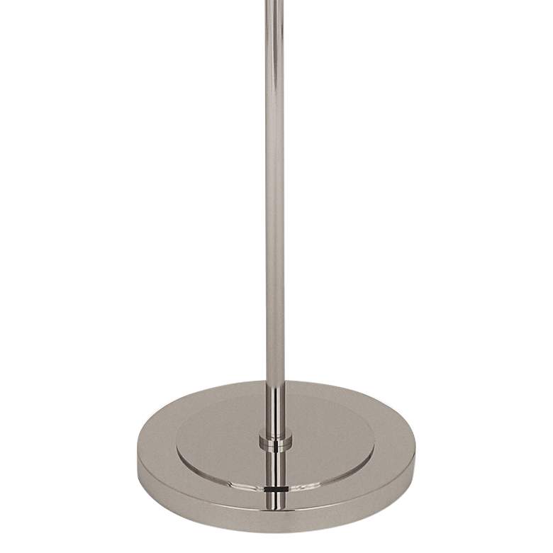Image 3 Robert Abbey Decker 62 3/4" Pearl Gray Polished Nickel Floor Lamp more views