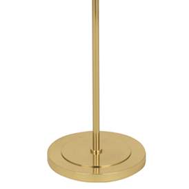 Image3 of Robert Abbey Decker Brass Floor Lamp with Ascot White Shade more views