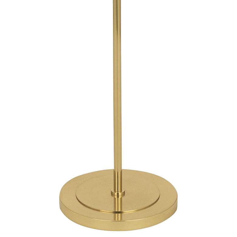 Robert Abbey Decker Brass Floor Lamp with Pearl Gray Shade more views
