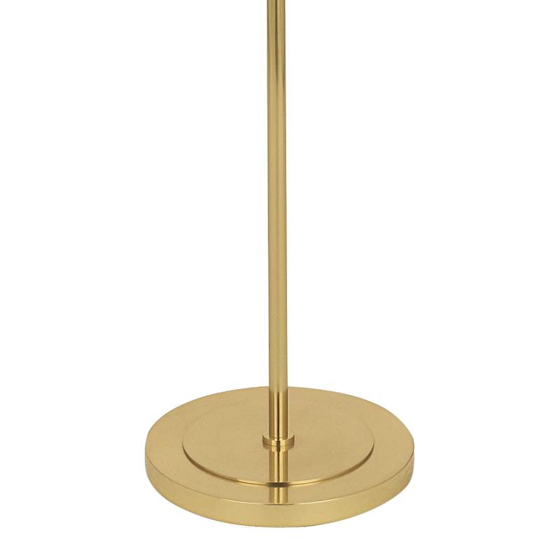 Image 3 Robert Abbey Decker Brass Floor Lamp with Smoke Gray Shade more views