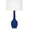 Robert Abbey Delilah 34 1/4" Ceramic Matte Cobalt Blue Table Lamp