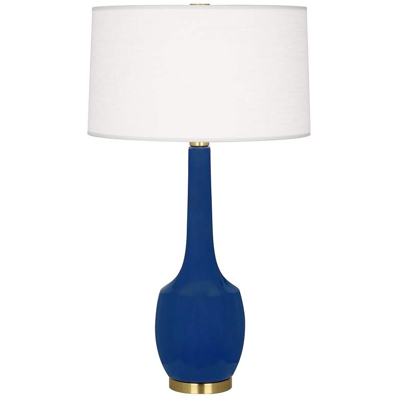 Image 1 Robert Abbey, Delilah, Cobalt Glazed Ceramic, Table Lamp