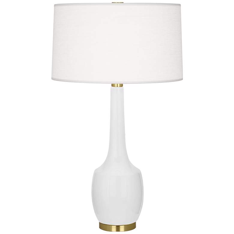Image 1 Robert Abbey, Delilah, Daisy Glazed Ceramic, Table Lamp