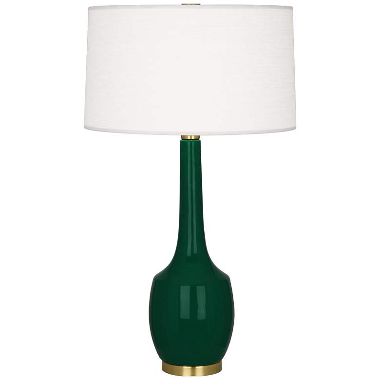 Image 1 Robert Abbey, Delilah, Jungle Glazed Ceramic, Table Lamp