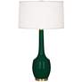 Robert Abbey, Delilah, Jungle Glazed Ceramic, Table Lamp