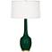 Robert Abbey, Delilah, Jungle Glazed Ceramic, Table Lamp