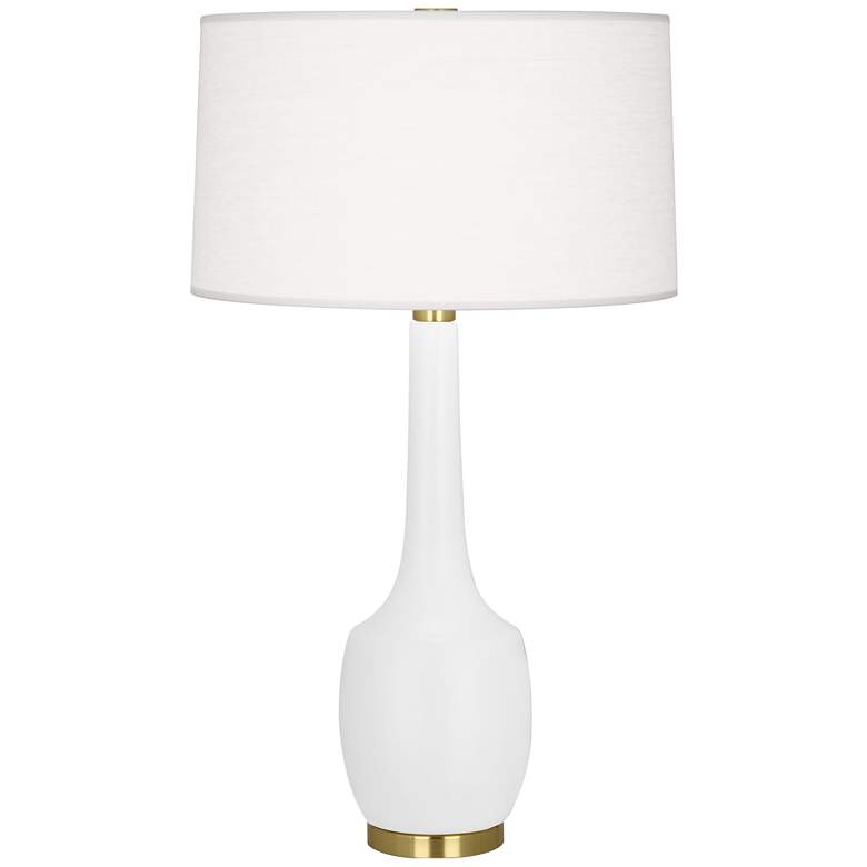Image 1 Robert Abbey, Delilah, Matte Daisy Glazed Ceramic, Table Lamp