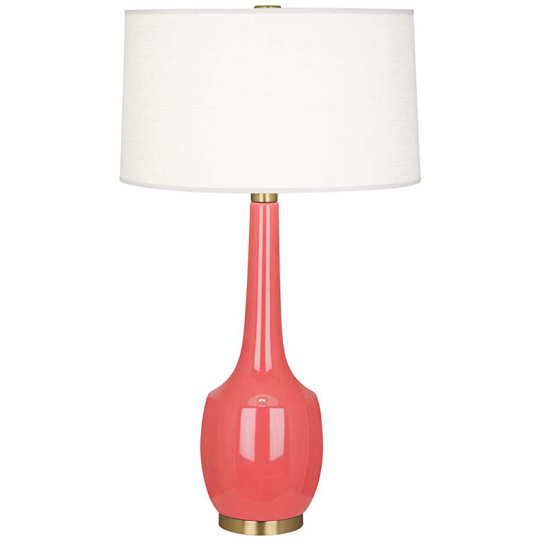 Image 1 Robert Abbey Delilah Melon Ceramic Table Lamp