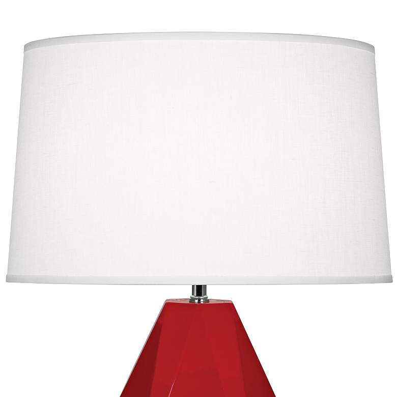 Image 2 Robert Abbey Delta 22 1/2 inch Ruby Red Ceramic Accent Table Lamp more views